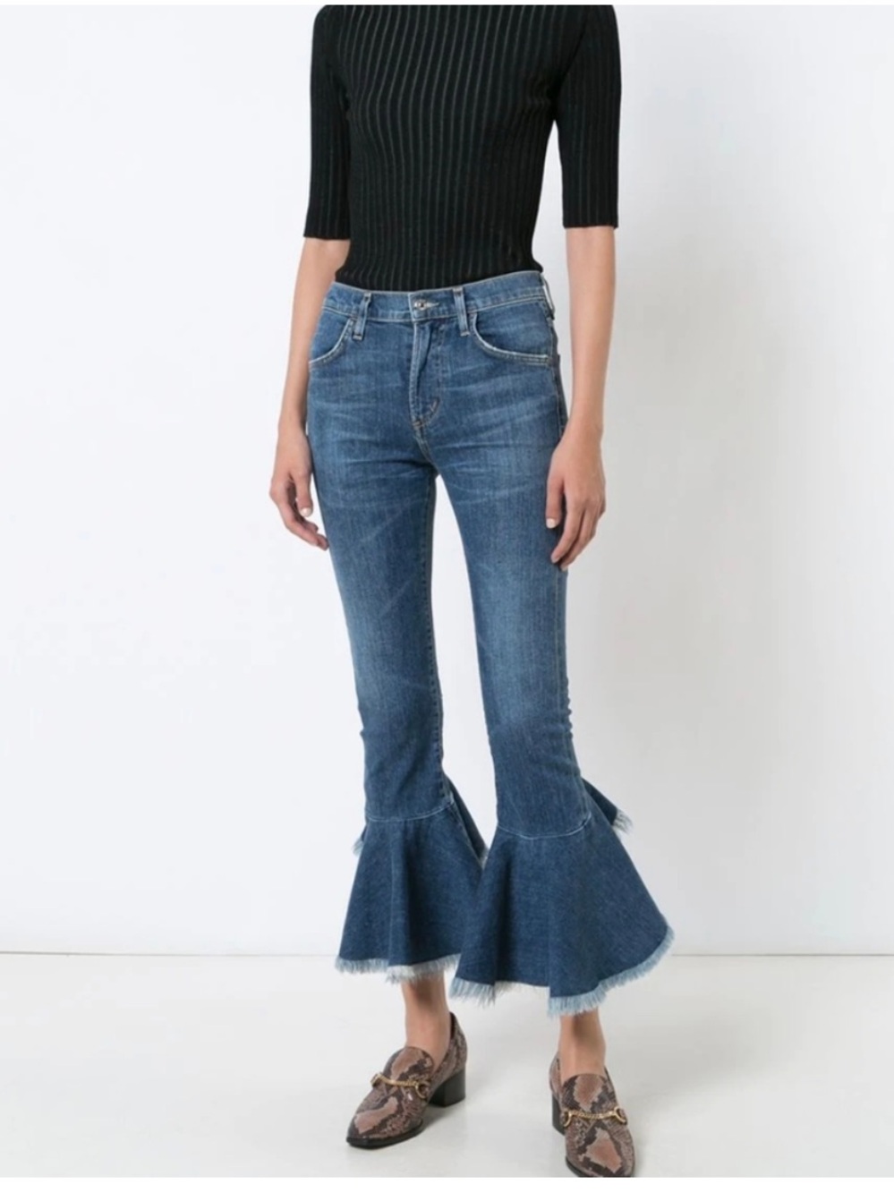 Citizens of Hummanity Drew Flouce High Rise  Flared Hem Jeans size 25